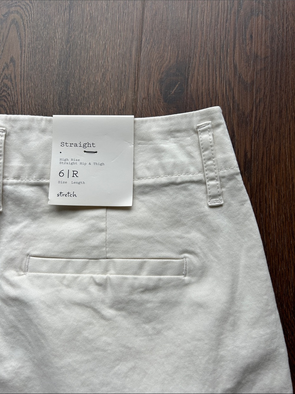 NWT a new day High Rise Straight Cream Pants Size 6 | Cream Pants | Business - Picture 7 of 7